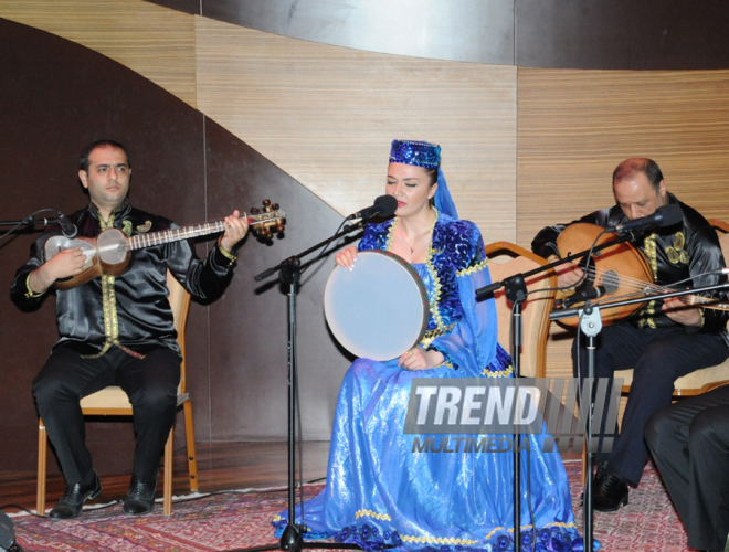 Event dedicated to the 91st anniversary of Azerbaijani national leader Heydar Aliyev held in International Mugham Center in Baku. Baku, Azerbaijan, May 07, 2014