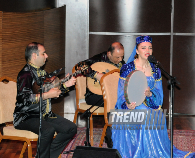 Event dedicated to the 91st anniversary of Azerbaijani national leader Heydar Aliyev held in International Mugham Center in Baku. Baku, Azerbaijan, May 07, 2014