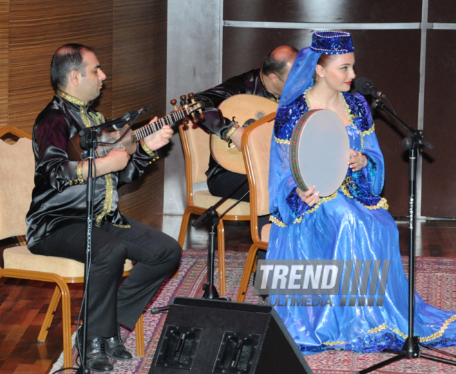 Event dedicated to the 91st anniversary of Azerbaijani national leader Heydar Aliyev held in International Mugham Center in Baku. Baku, Azerbaijan, May 07, 2014