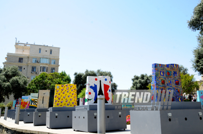 Maiden Tower Art Festival. Baku, Azerbaijan, May 09, 2014