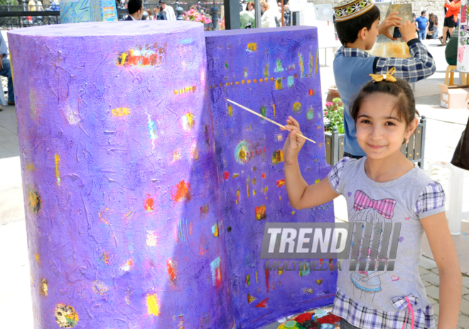 Maiden Tower Art Festival. Baku, Azerbaijan, May 09, 2014