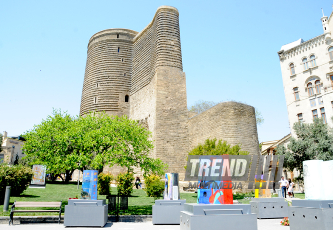 Maiden Tower Art Festival. Baku, Azerbaijan, May 09, 2014