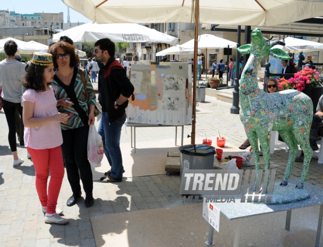 Maiden Tower Art Festival. Baku, Azerbaijan, May 09, 2014