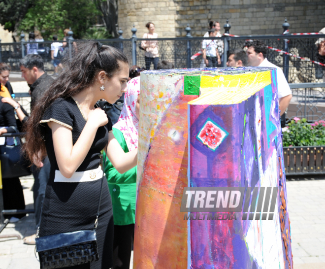 Maiden Tower Art Festival. Baku, Azerbaijan, May 09, 2014