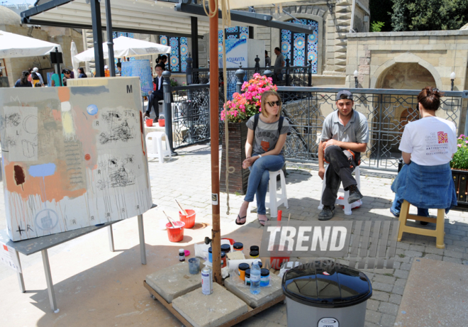 Maiden Tower Art Festival. Baku, Azerbaijan, May 09, 2014