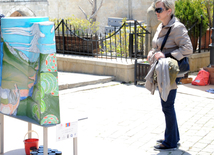 Maiden Tower Art Festival. Baku, Azerbaijan, May 09, 2014