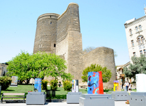 Maiden Tower Art Festival. Baku, Azerbaijan, May 09, 2014