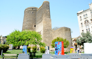 Maiden Tower Art Festival. Baku, Azerbaijan, May 09, 2014