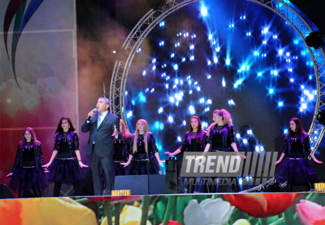 A gala concert and grandios fireworks display held in the National Park. Baku, Azerbaijan, May 10, 2014