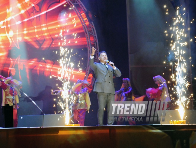 A gala concert and grandios fireworks display held in the National Park. Baku, Azerbaijan, May 10, 2014