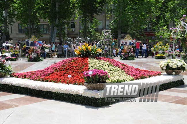 Праздник цветов в Баку. Азербайджан, 10 мая 2014 г.