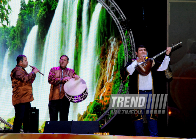 A gala concert and grandios fireworks display held in the National Park. Baku, Azerbaijan, May 10, 2014