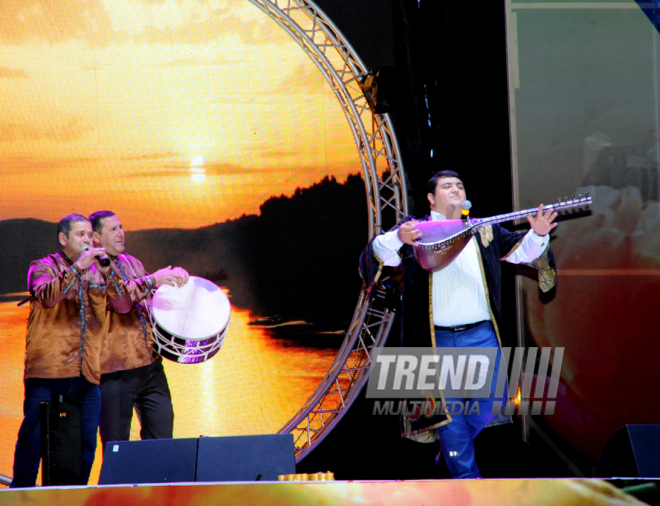 A gala concert and grandios fireworks display held in the National Park. Baku, Azerbaijan, May 10, 2014