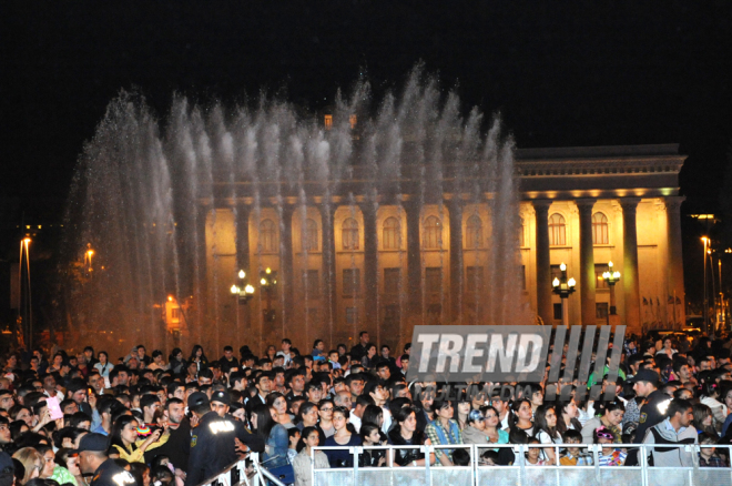 A gala concert and grandios fireworks display held in the National Park. Baku, Azerbaijan, May 10, 2014