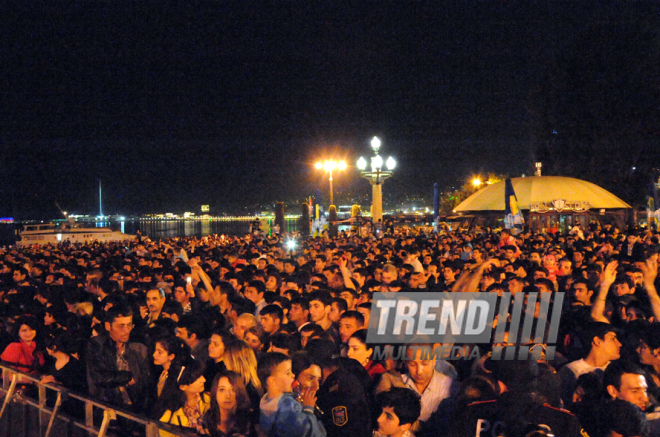 A gala concert and grandios fireworks display held in the National Park. Baku, Azerbaijan, May 10, 2014