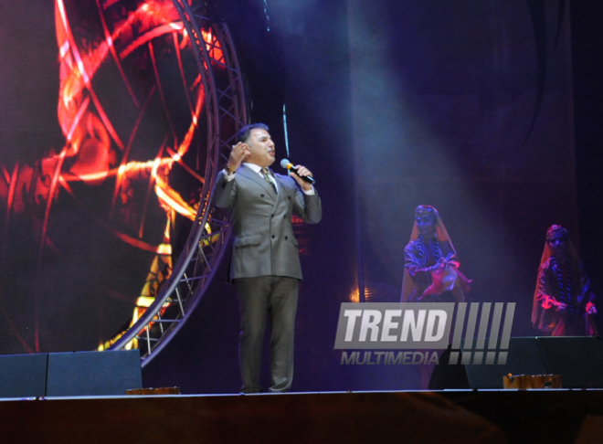 A gala concert and grandios fireworks display held in the National Park. Baku, Azerbaijan, May 10, 2014