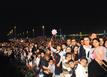 A gala concert and grandios fireworks display held in the National Park. Baku, Azerbaijan, May 10, 2014