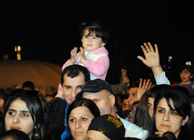 A gala concert and grandios fireworks display held in the National Park. Baku, Azerbaijan, May 10, 2014