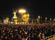 A gala concert and grandios fireworks display held in the National Park. Baku, Azerbaijan, May 10, 2014