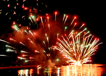 A gala concert and grandios fireworks display held in the National Park. Baku, Azerbaijan, May 10, 2014