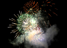 A gala concert and grandios fireworks display held in the National Park. Baku, Azerbaijan, May 10, 2014