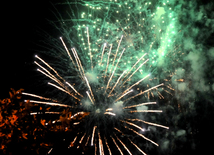 A gala concert and grandios fireworks display held in the National Park. Baku, Azerbaijan, May 10, 2014