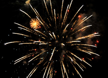 A gala concert and grandios fireworks display held in the National Park. Baku, Azerbaijan, May 10, 2014