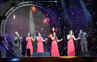 A gala concert and grandios fireworks display held in the National Park. Baku, Azerbaijan, May 10, 2014