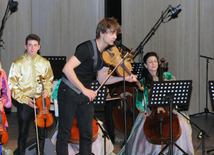 Concert of Alexander Rybak and students of the Gymnasium of Arts. Baku, Azerbaijan, May 15, 2014