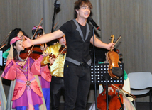 Concert of Alexander Rybak and students of the Gymnasium of Arts. Baku, Azerbaijan, May 15, 2014