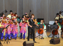 Concert of Alexander Rybak and students of the Gymnasium of Arts. Baku, Azerbaijan, May 15, 2014