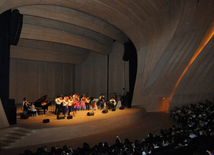 Concert of Alexander Rybak and students of the Gymnasium of Arts. Baku, Azerbaijan, May 15, 2014