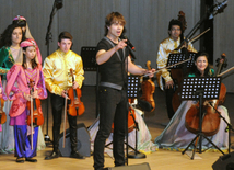 Concert of Alexander Rybak and students of the Gymnasium of Arts. Baku, Azerbaijan, May 15, 2014