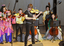 Concert of Alexander Rybak and students of the Gymnasium of Arts. Baku, Azerbaijan, May 15, 2014