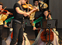 Concert of Alexander Rybak and students of the Gymnasium of Arts. Baku, Azerbaijan, May 15, 2014