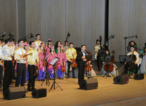 Concert of Alexander Rybak and students of the Gymnasium of Arts. Baku, Azerbaijan, May 15, 2014