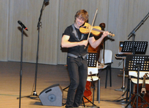 Concert of Alexander Rybak and students of the Gymnasium of Arts. Baku, Azerbaijan, May 15, 2014