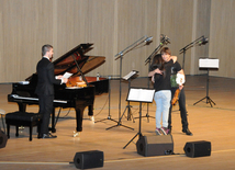 Concert of Alexander Rybak and students of the Gymnasium of Arts. Baku, Azerbaijan, May 15, 2014