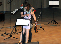 Concert of Alexander Rybak and students of the Gymnasium of Arts. Baku, Azerbaijan, May 15, 2014