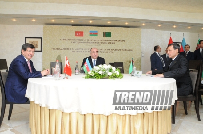 Azerbaijani, Turkish, Turkmen FMs adopt Baku Declaration. Baku, Azerbaijan, May 26, 2014