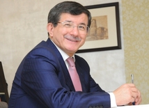 Turkey's Foreign Minister Ahmad Davutoglu. Baku, Azerbaijan, May 26, 2014