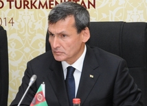 Turkmen Foreign Minister Rashid Meredov. Baku, Azerbaijan, May 26, 2014