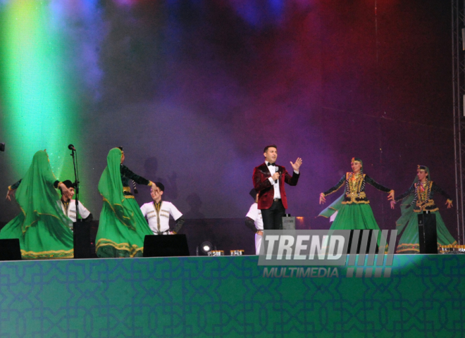 Baku hosts concert and firework celebrations on the occasion of the Day of Republic. Baku, Azerbaijan, May 28, 2014 