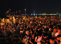 Baku hosts concert and firework celebrations on the occasion of the Day of Republic. Baku, Azerbaijan, May 28, 2014 