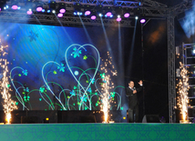 Baku hosts concert and firework celebrations on the occasion of the Day of Republic. Baku, Azerbaijan, May 28, 2014 