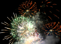 Baku hosts concert and firework celebrations on the occasion of the Day of Republic. Baku, Azerbaijan, May 28, 2014 