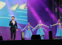 Baku hosts concert and firework celebrations on the occasion of the Day of Republic. Baku, Azerbaijan, May 28, 2014 