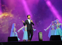 Baku hosts concert and firework celebrations on the occasion of the Day of Republic. Baku, Azerbaijan, May 28, 2014 