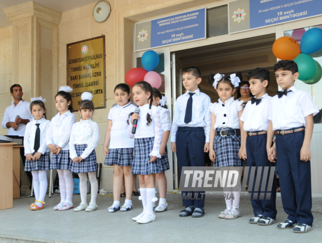 Last bell. Baku, Azerbaijan, May 30, 2014