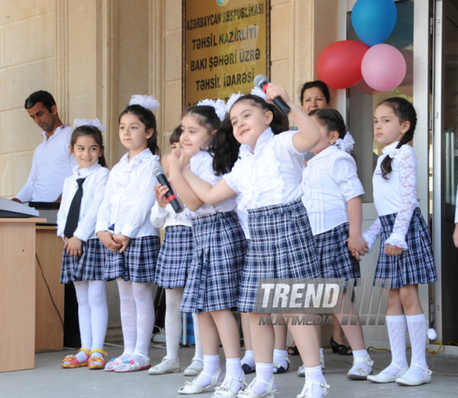 Last bell. Baku, Azerbaijan, May 30, 2014